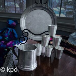 Vintage Eclectic Collection of Pewter Elegance